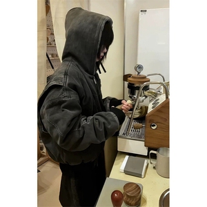 cleanfit座山雕加绒加厚棉服外套男女冬季流行风格美式工装风夹克图片