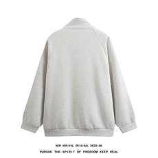 WY5019/P65春装新款高品质不起球织带设计开衫卫衣男潮宽松外套，男装卫衣，电商A141