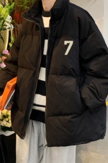 港风秋冬新款保暖立领宽松棉服外套男MY62051P95控118，男装棉衣，电商A268A
