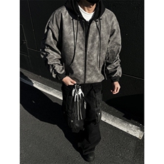 美式pu皮假两件夹克外套男CP112-特p95，男装夹克，电商B371