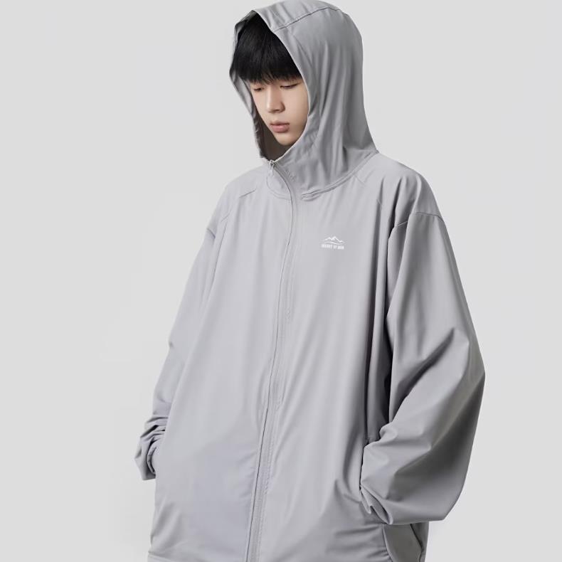 情侣冰丝防晒衣夏季连帽皮肤衣服日系户外防紫外线外套男F09,男装防晒衣,星座1116A-1（原606A）
