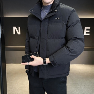 L-4XL MY6607-P175 冬季新款短款立领纯色棉衣男加厚保暖外套男图片