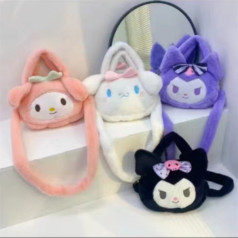 蝴蝶结包，金雅毛绒玩具