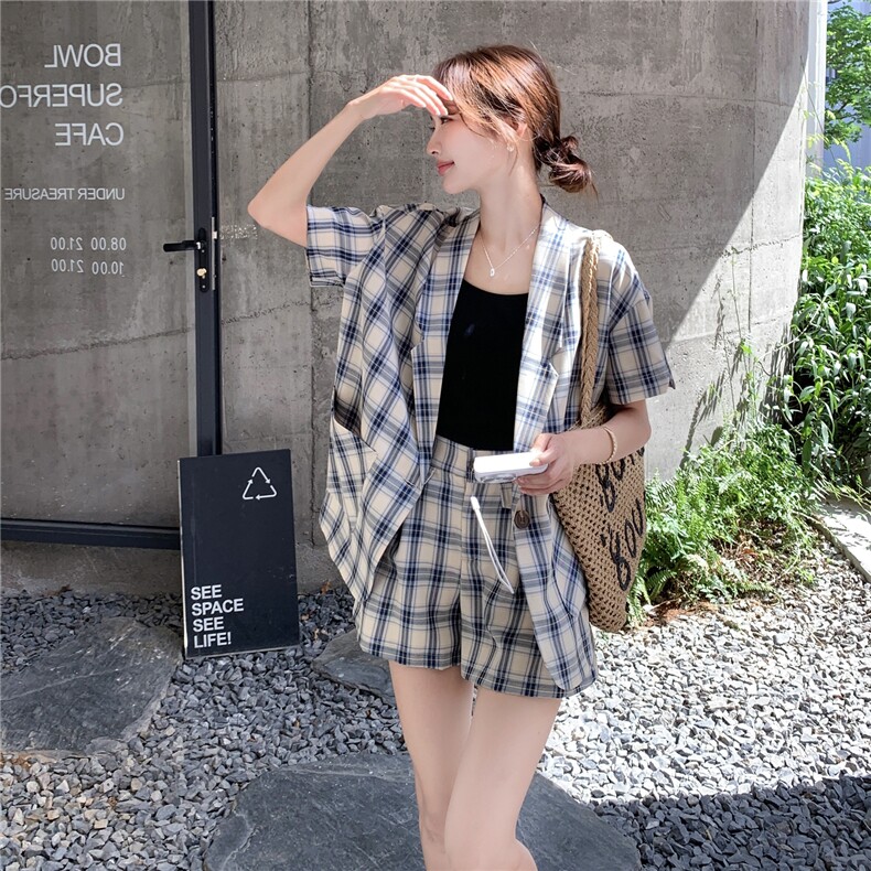 （大货已出）2025年夏季格子套装女两件套2C325-A8801-P125K188图片