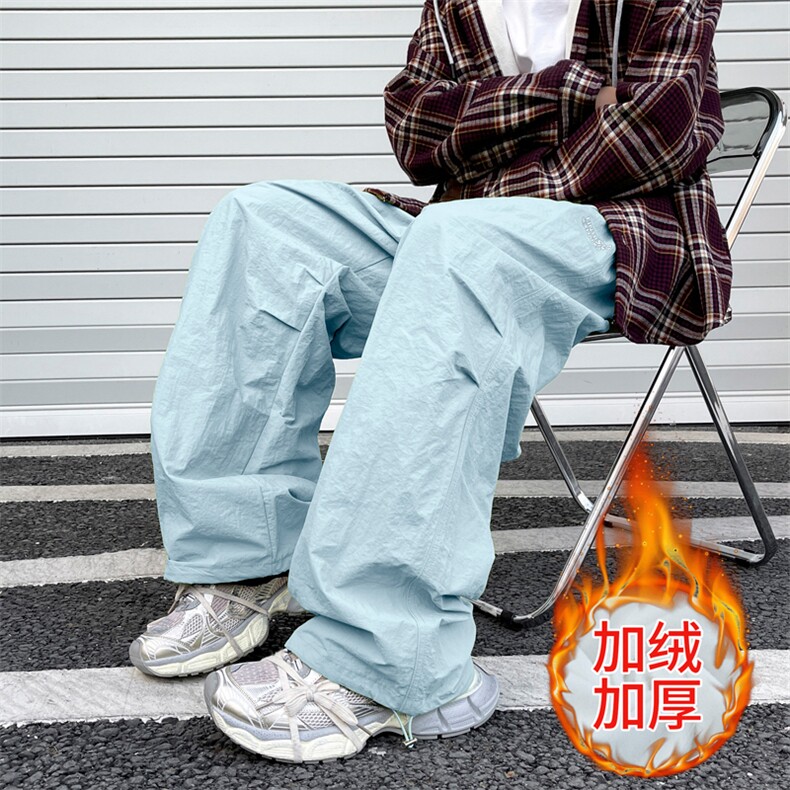 加绒加厚冬男雪山滑雪服裤字母刺绣休闲冲锋裤h082P40加绒P45,男装休闲裤,星座1013-1