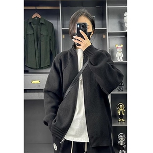 1506-1/GL1020/P62休闲宽松男士毛衣外套针织衫图片