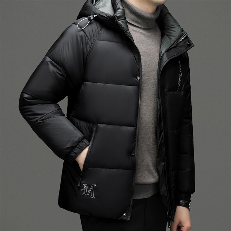 BJM15307钱塘2020-2冬季厚款商务休闲连帽中年男士棉衣P97,男装棉衣,钱塘207-2