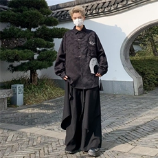 复古衬衫男宽松春秋休闲百搭外套潮男，男装衬衫，星座716-3