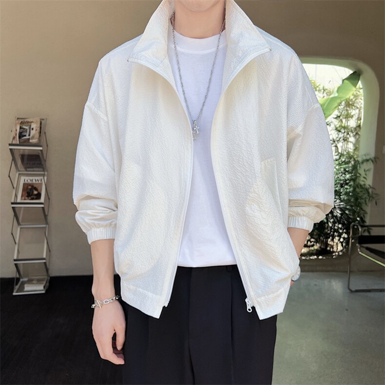 夏季运动外套男超轻薄加肥加大码情侣防晒衣服A236-5018-P85，男装防晒衣，电商A236