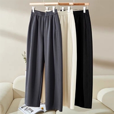 2025年夏季宽松通勤长裤，女装休闲裤，唐诺