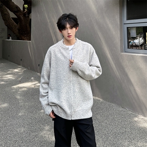 A135-2508 男士立领开衫夹色毛衣 高品质P80控119 量大差价大图片