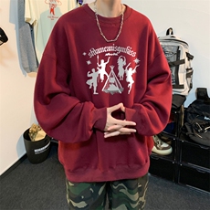 ！圆领卫衣男装港风长袖T恤男外套男WY181-P28，男装卫衣，电商B367