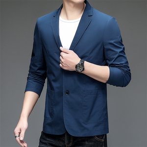 春秋季商务休闲西服男士便西宽松免烫纯色男装外套ZL99651-P140图片