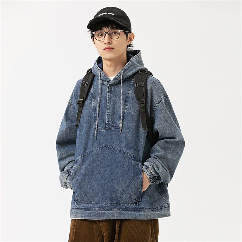 2026春季新款男装日系潮牌宽松连帽牛仔外套休闲夹克JK580-F135,男装工装外套,电商A101（原外27）
