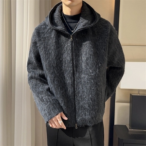 2025新秋款粗纺防羊绒毛呢夹克上衣外套DSA157B-J2563-P90图片