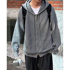 宽松型带帽长袖青少年潮牌休闲针织开衫男生外套落肩袖M6512，女装短外套，星座1116A（原606A-3）