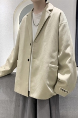 2025秋装新款时尚毛呢男士西服呢料小西装外套JK858-P85控108元，男装西服套装，电商A006