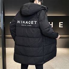长款羽绒服男2024新款冬季加厚连帽休闲外套A313-9905-P260，男装羽绒服，电商A313