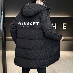 长款羽绒服男2024新款冬季加厚连帽休闲外套 A313-9905-P260图片