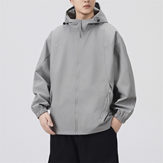 秋季新款现货连帽夹克男冲锋衣上衣外套DSA157B-JK7980-特P65，男装夹克，电商A157B