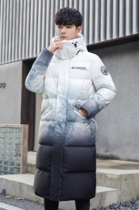 2025秋冬渐变情侣长款韩版羽绒服1027P130，男装羽绒服，星座1602B（原101B-1）