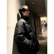 羽绒棉服男冬季加厚立领短款面包服防寒保暖棉衣情侣款外套，男装棉衣，星座506A