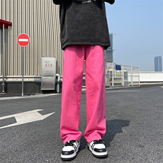 8XL-M特大码高级垂坠感休闲裤男薄款冰丝裤宽松直筒拖地裤K964P48，男装休闲裤，电商D206-1