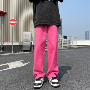 8XL-M特大码高级垂坠感休闲裤男薄款冰丝裤宽松直筒拖地裤K964P48图片