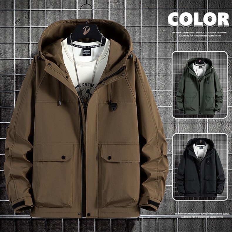 现货8503-P75大码控138春季大码户外连帽夹克外套，男装夹克，星座209