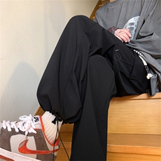 K8019/P50春装四季款港风工装束脚休闲裤男抽绳多口袋大码裤子，男装休闲裤，电商A141