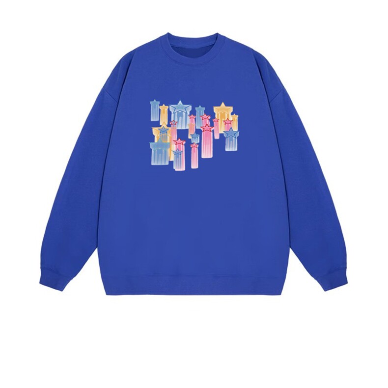 2025年秋季通勤套头星星，女装卫衣/绒衫，花可