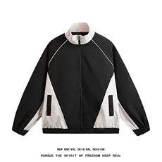 JK5003/P65春装新款个性撞色设计立领飞行员夹克男潮流上衣外套，男装夹克，电商A141