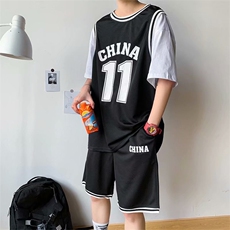 夏季运动套装男韩版百搭宽松篮球球衣短袖短裤两件套潮TZ721-p36，男装休闲套装，星座1008
