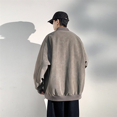 潮流宽松夹克高街潮牌休闲上衣A161-6823-P75，男装皮衣，电商A161