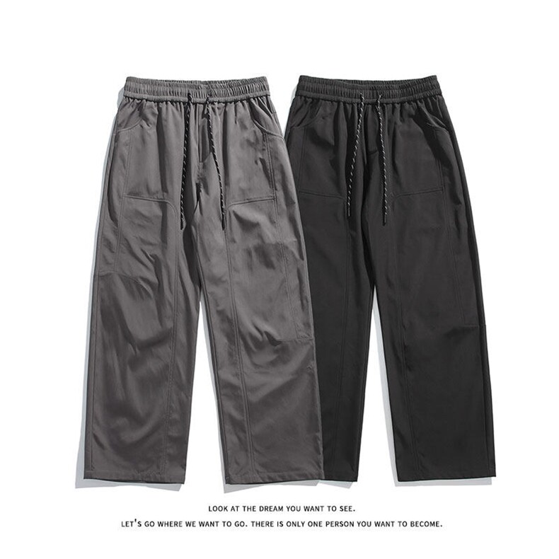 巴家弯刀宽松高街阔腿裤机能防水冲锋裤长裤K8541-P27【特价】图片