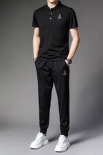 2023新款潮流短袖T恤男士圆领上衣裤子两件套中青年男士休闲套装，男装休闲套装，电商B212（原钱塘6029）