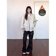 美式复古石灰棒球服夹棉棉服ZM0139-P78，男装棉衣，星座313A(原308A-2)