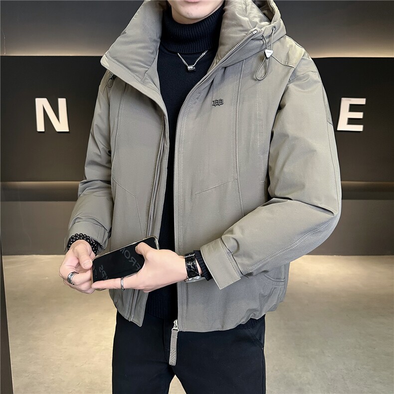 M-3XLB3539938P220灰连帽2025冬羽绒服【标50控活动价318】,男装羽绒服,电商B353