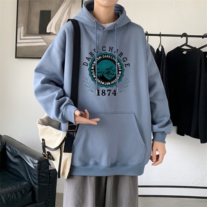 L2479P48秋季上新休闲连帽百搭韩潮外套卫衣男情侣装连帽卫衣图片