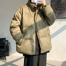 麂皮绒棉衣男大码立领棉袄子男羽绒棉服JM87099-P110，男装棉衣，电商A040