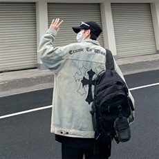 长袖潮流慵懒百搭夹克简约翻领男潮标准文艺青春流行ins日常秋冬，男装夹克，星座1013