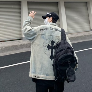 长袖潮流慵懒百搭夹克简约翻领男潮标准文艺青春流行ins日常秋冬图片