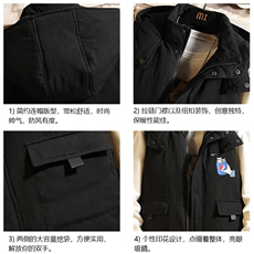 棉马甲男士大码加厚棉背心男坎肩男砖墙MJ47262-P80，男装背心/马甲，电商A040A