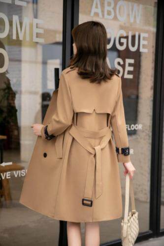 春装新款：现货空气层面料休闲风衣M、、XL、XXL，女装风衣，拉思维加丝