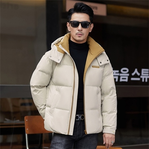 ZMS-M2555新款冬季男士灰鸭绒羽绒服可脱卸帽保暖外套修身大衣图片