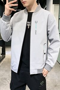 数据好高品质秋装青春版男装棒球领休闲夹克时尚男外套B303图片
