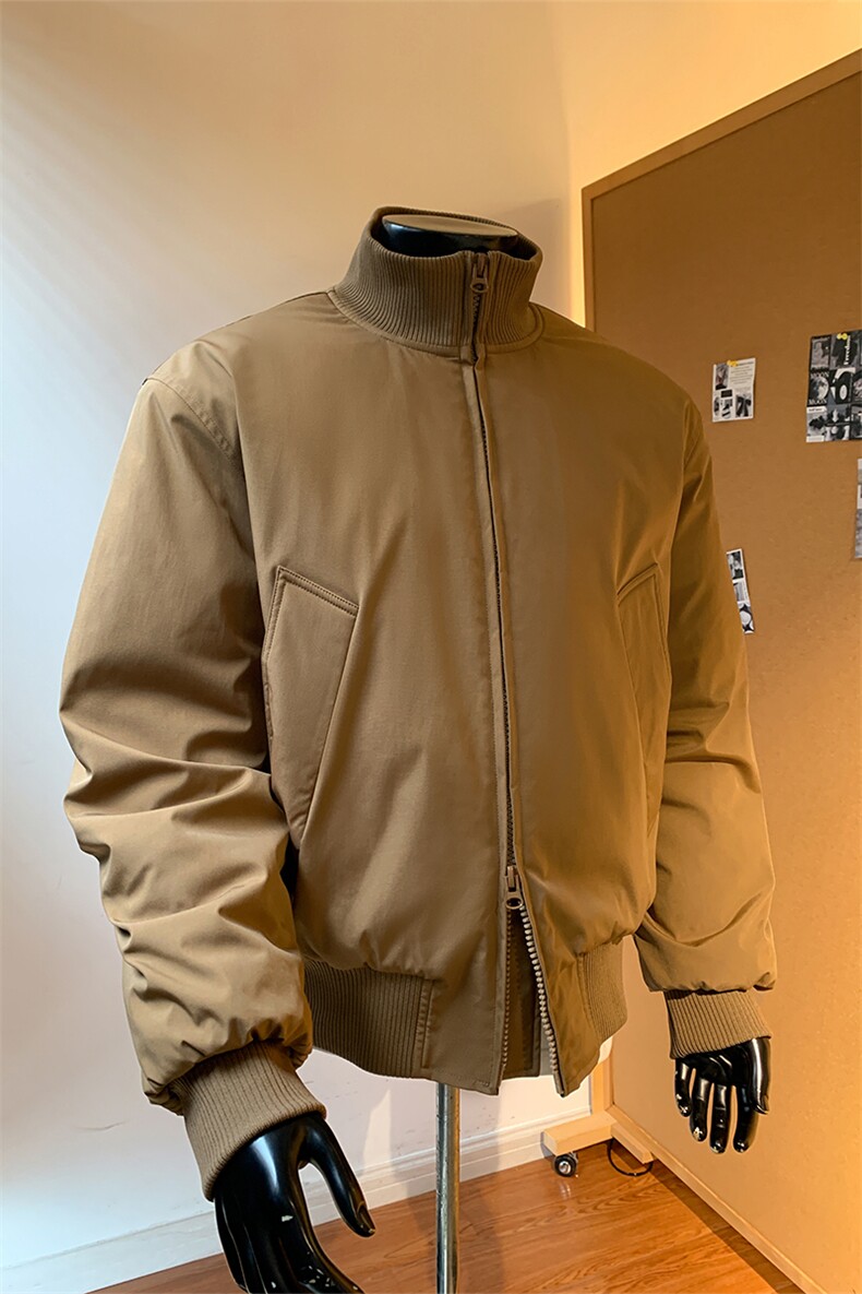 90白鸭绒飞行夹克双拉链廓形羽绒服外套男5D1143-TP109不,男装夹克,电商A102