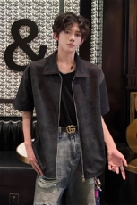 韩系痞帅做旧经典上衣扎染绒感时尚设计开衫上衣HY773TP38控68，男装卫衣，电商A102B