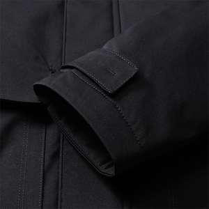 羽绒服男装中长款2023年冬新款连帽休闲百搭外套SNNYR873302-P300,中长款羽绒男服搭配图片