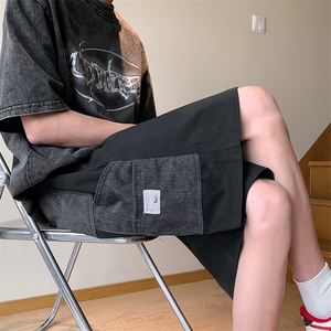 港风 抖音品质休闲裤多口袋短裤工装裤A014-DY2158-P40控58图片